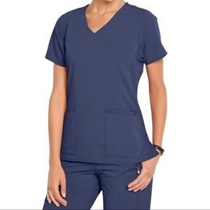 Vera Bradley Scrub Set | Halo Nettie, Navy, Braided size SMALL